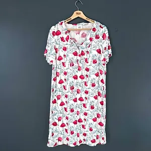 Ladies Mamalicious White Flower Print Lightweight Summer Maternity Dress 12-14 - Picture 1 of 2