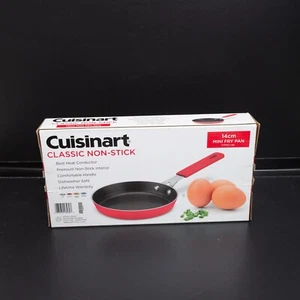 Cuisinart Classic Non Stick 14 cm Mini Fry Pan Red 57M22-14R - Picture 1 of 9