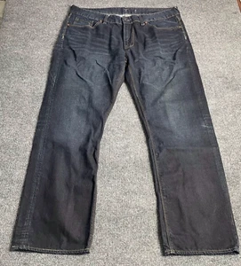 Union 1633 Jeans 40x32 Pantalone Uomo Bootcut Denim Blu Scuro Adulto - Foto 1 di 20