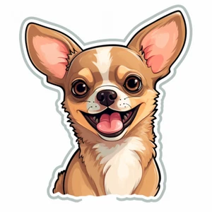Autoaufkleber Sticker Niedlicher Chihuahua Aufkleber - Picture 1 of 1