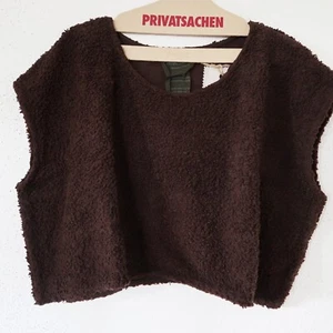 PRIVATSACHEN Pullunder Pulli Überwurf Ökoteddy 44-46-48-50 MARIONAHT choco braun - Bild 1 von 3