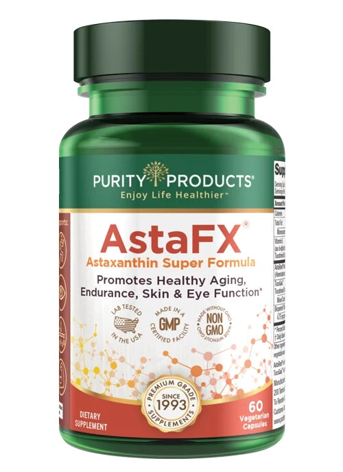 Purity Products AstaFX Astaxantina Súper Fórmula - 60 Cápsulas Vegetarianas Foto 1 de 2