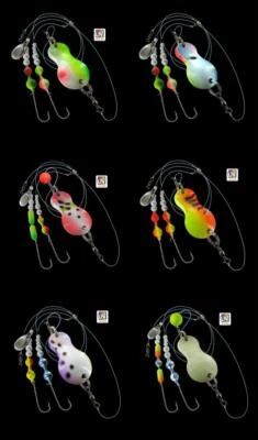 DEGA UV-aktiver Buttlöffel Buttlöffelvorfach 60g-100g PlattfischButt Vorfach Rig - Bild 1 von 2