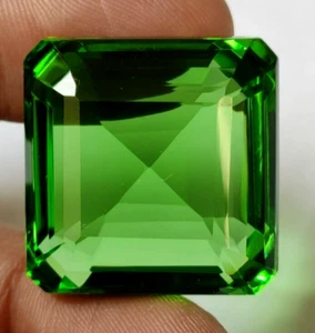AAA+ Large Green Peridot 53.70 Ct. Square Cut Pendant Loose Gemstone Gift/Her - Picture 1 of 6
