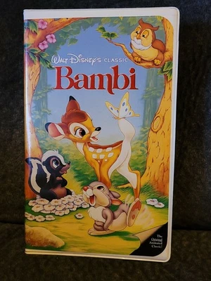 Walt Disney's Bambi Black Diamond Classic VHS 942 Hologram & Red Sig. RARE (33) - Image 1 of 4
