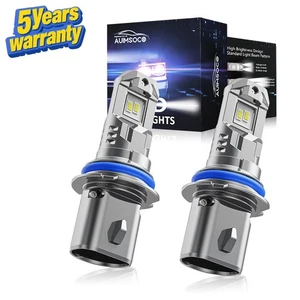 For Jeep Liberty 2002-2005 2006 2007 Hi-Lo Beam LED Headlight Bulbs 9007 HB5 2x - Foto 1 di 12