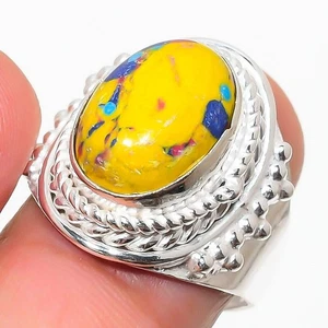 Mosaic Jasper Gemstone Handmade 925 Sterling Silver All Size Ring For Gift - Picture 1 of 1