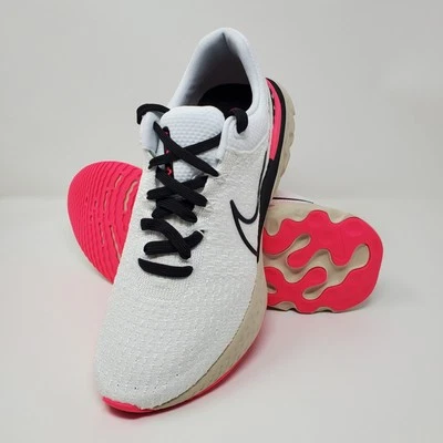 Nike React Infinity Run FK 3 White Hyper Pink Black Men's Size 11 DH5392-101 - Image 1 of 4