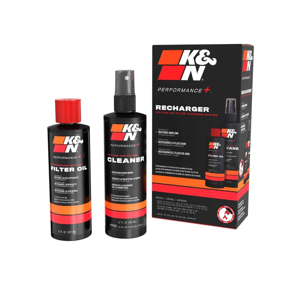 K&N Filters Air Filter Service / Recharger Kit - Cleaner & (Red) Oil - (99-5050) - Image 1 of 1