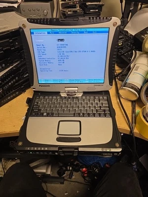 Panasonic Toughbook CF-19 Mk2- Intel Core Duo U7500 @1.60GHz, 4GB RAM,NO HDD(1) - Image 1 of 4