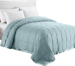 puredown® Blankets King Size - Soft Lightweight Down Blanket King, 04 Blue - Picture 1 of 9