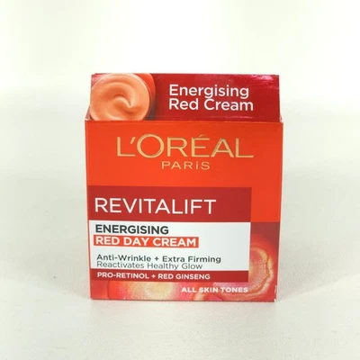 Loreal Revitalift Energising Red Day Cream 1.7oz Anti-Wrinkles Extra Firming NEW - Image 1 of 4