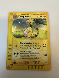 Ampharos H1/H32 Holo Rare Aquapolis WOTC Vintage Pokemon - Picture 1 of 8