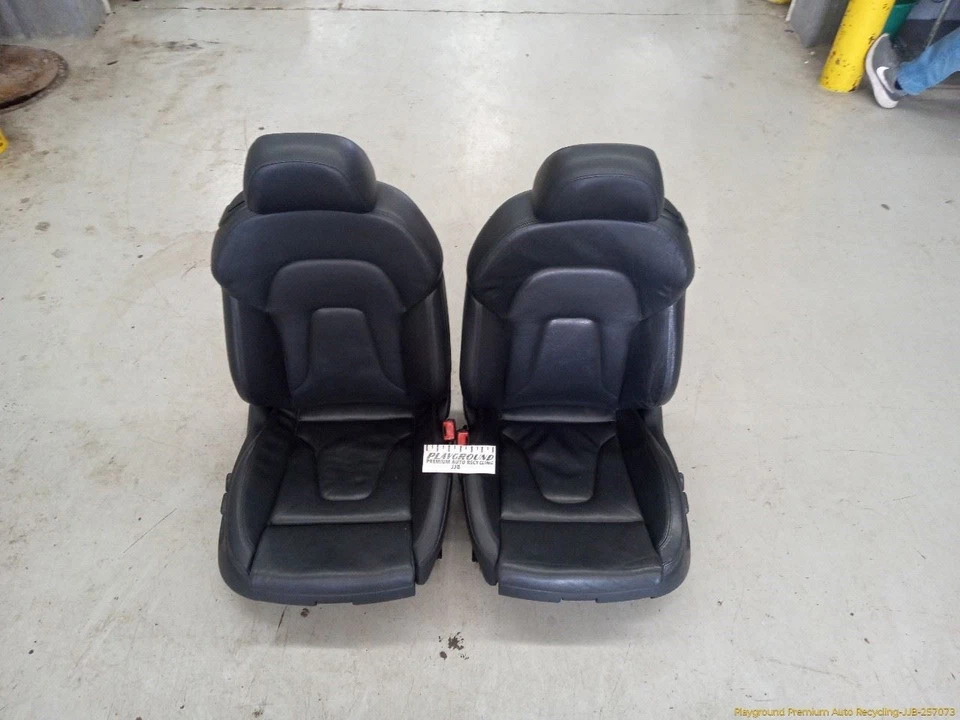 Audi A5 8T COUPE Pair Of Left & Right Front Power Leather Seat Black Fits 08-13 Foto 1 de 4