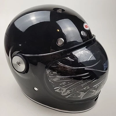 Casco de motocicleta Bell Bullitt clásico estilo vintage - negro brillante sólido talla S nuevo con etiquetas Foto 1 de 4