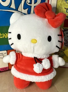 Peluche natalizio Sanrio Hello Kitty Babbo Natale nuovo con etichetta, 8" - Foto 1 di 4