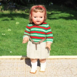 Ancienne poupée Petitcollin marcheuse / Noëlle / 37.5 cm / années 1950 - Picture 1 of 17