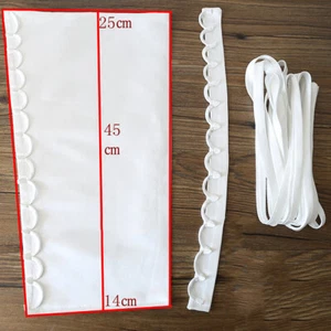 Satin Corset Kit Zipper Replacement Wedding Gown Lace Up Bridal Dress Supplies - Picture 1 of 14