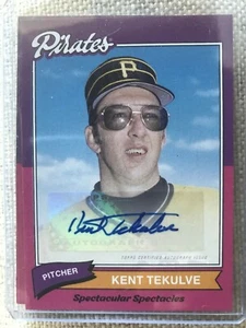 2020 Topps X Super 70s Kent Tekulve Autograph Auto SPS-2A Pirates - Picture 1 of 2