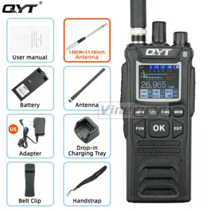QYT CB-58 Walkie Talkie 27MHz AM/FM CB Ham Radio Transceiver With 51inch Antenna - Afbeelding 1 van 12