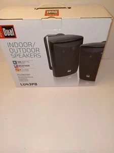 Home Dual LU43PB Indoor / Outdoor Speakers,100 Watts, 4” 3 Way Speakers NEW OB - Picture 1 of 4