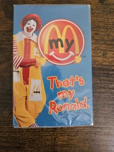 1997 That's My Ronald Cassette Tape McDonalds Happy Meal Toy New Sealed Vintage - Picture 1 of 9