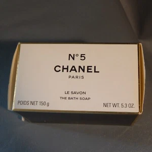 Vintage CHANEL No 5 Bath Soap Bar Scented 5.3 oz France Savon pour Full Sealed - Picture 1 of 5