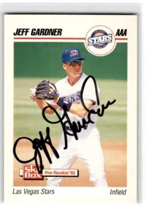 1992 SkyBox AAA Jeff Gardner Autograph Las Vegas Stars #114 - Picture 1 of 2