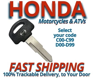 Honda Motorcycle ATV Keys Replacement Key Cut to Code C00-C99 D00-D99 Small Head - Foto 1 di 4