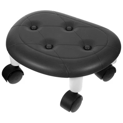  Universal Wheel Small Stool Rolling Stools Footstool with Wheels Low - Image 1 of 4