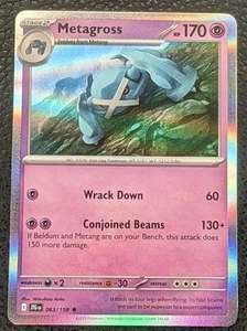 Metagross 063/159 Sv09: Journey Together Holo Free Shipping - Picture 1 of 3