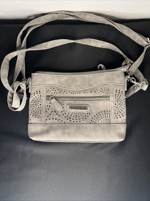 Bolso de Mano Stone Mountain Tooled Gamuza Taupe Foto 1 de 4