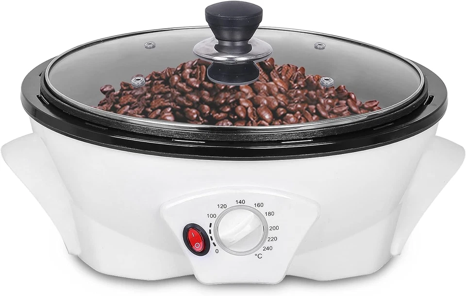 Tostador eléctrico de granos de café para uso doméstico 1,1 lb capacidad control de temperatura (0- Foto 1 de 4