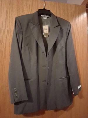 Austin Reed London NY Tyndale Blazer Jacket Moss 100% Worsted Wool Size 12  - Image 1 of 4