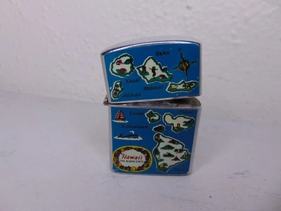 Encendedor Hawaii vintage RARO de Tiger vintage NO FUNCIONA necesita reparación Foto 1 de 4