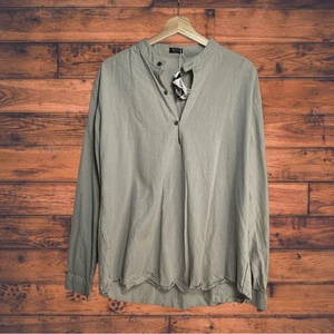 Camisa Coofandy Gris Manga Larga Grande - Nueva - Imagen 1 de 6