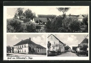 AK Hilkersdorf, Gasthaus und Brauerei von Bernhard Bock, Hauptstraße - Bild 1 von 2