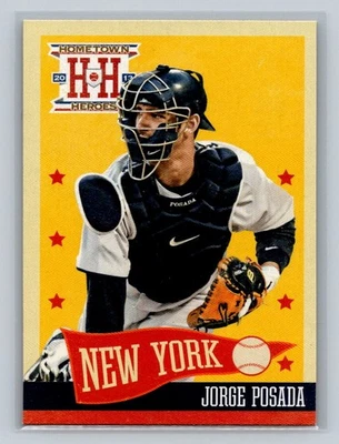 2013 帕尼尼故乡英雄 #42 Jorge Posada 纽约洋基队 — 第 1/2 张图片