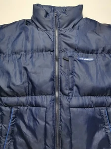 FORD RALLYE SPORT FORD RS Mens Size L Full Zip Soft Shell Puffer Jacket VGC Blue - Picture 1 of 20