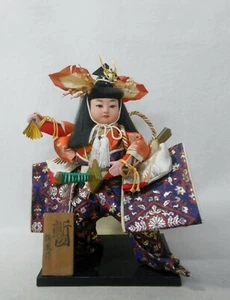 Japanese Vintage Kimono Cloth Doll 29cm / KABUKI Stage / SHIBARAKU - Bild 1 von 10