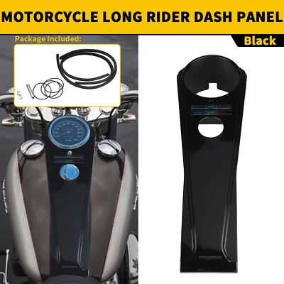 Front Long Rider Dash Panel For Harley Dyna Wide Glide Softail Custom FXSTC FXST Foto 1 de 4