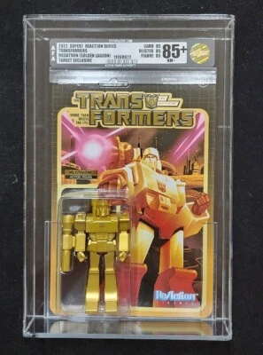 Super7 Transformers AFA 85 Megatron Exclusive Golden Lagoon Error Unpunched Card - Image 1 of 4