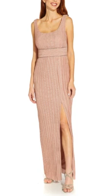 Vestido de noche para mujer Adrianna Papell rosa talla 4 Foto 1 de 4