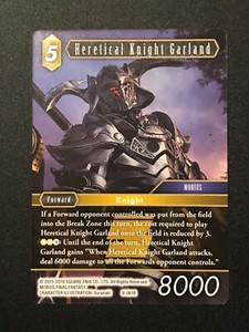 Final Fantasy TCG: Opus 9 - Heretical Knight Garland 9-061R - Rare - Earth