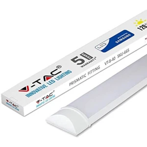V-TAC LED 4 FUSS 40W STREIFENLAMPE ANPASSUNG LICHT RÖHRE SCHLANK WEISS 6400K VTAC - Bild 1 von 4