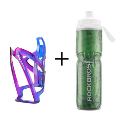 ROCKBROS Insulated Water Bottle with Cage 750ml Bike Kettle and PC Holder - Image 1 of 4