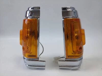转角灯指示灯 适合日产 Datsun 720 拾音器 LH+RH 对 铬 — 第 1/4 张图片