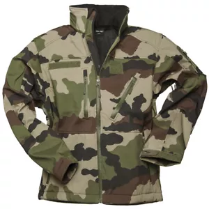 Mil-Tec Softshell SCU 14 Military Combat Mens Jacket Hooded Hiking Coat CCE Camo - Picture 1 of 6