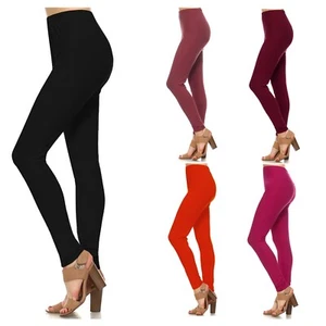 Leggings completos largos cepillados con mantequilla clásicos para mujer tallas grandes - Imagen 1 de 26