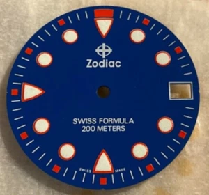 Zodiac Swiss Formula blaues Zifferblatt Herren 25,5 ISH MM - Bild 1 von 1